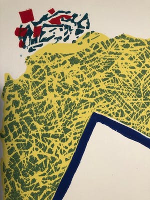 Roger Raveel - Nog een Beetje mens. Kleuren Houtsnede uit 1989 kopen? Bied vanaf 595!