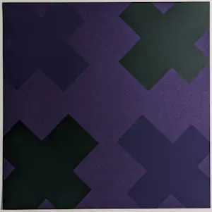 Peter Liebl - abstracte compositie met kruisjes kaufen? Bieten Sie von 60!