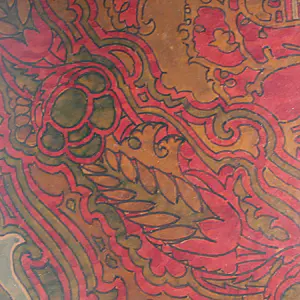 Niet of onleesbaar gesigneerd - fragment van behangontwerp kopen? Bied vanaf 1!