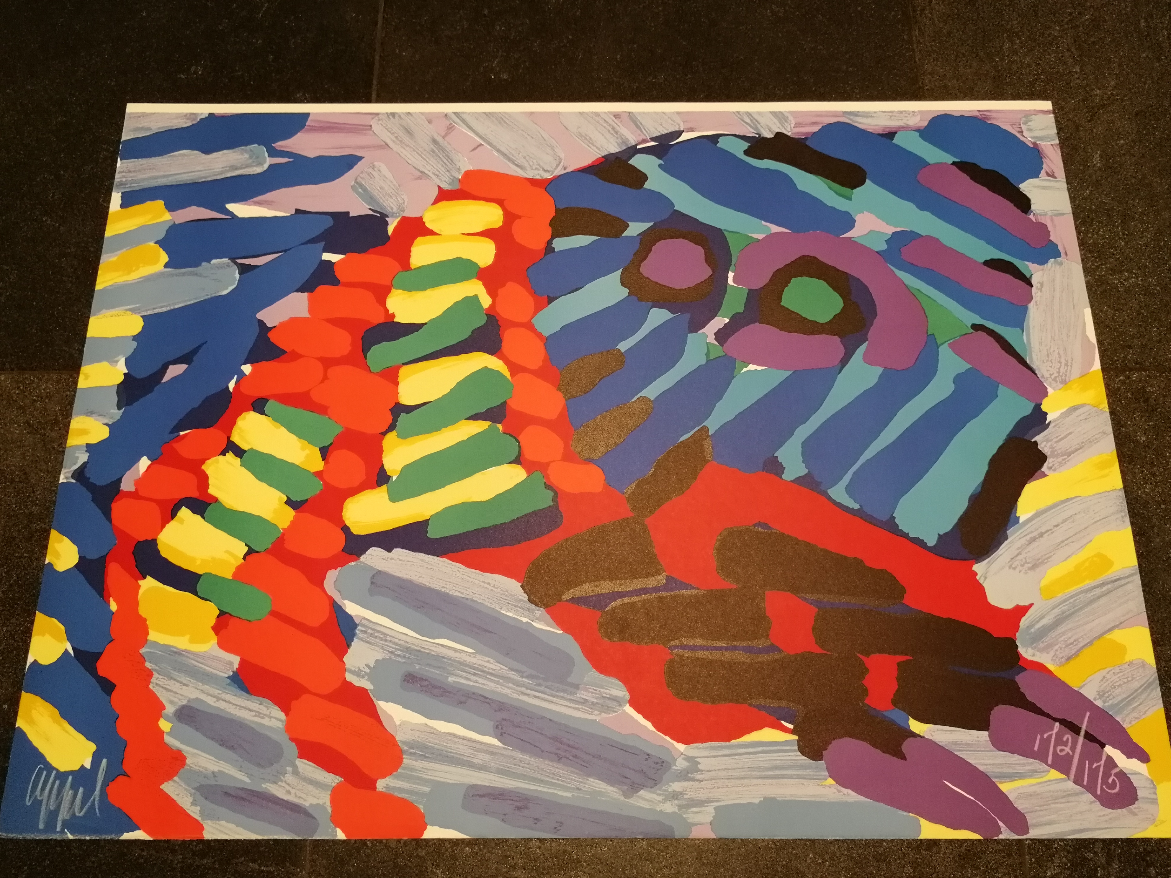 Karel Appel - 'See Me Running Again' - handgesigneerde litho - 1978 kopen? Bied vanaf 495!