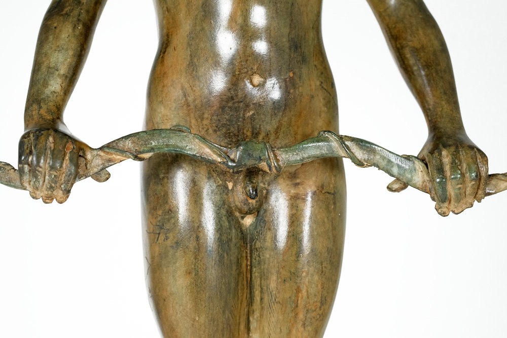 Pierre Chenet - Bronzen sculptuur van engel met boog (cupido) kopen? Bied vanaf 349!