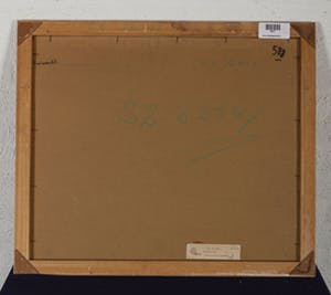 Gerrit Jan de Geus - Duiventil - 1963 - aquarel op papier - BKR Krommenie kopen? Bied vanaf 20!