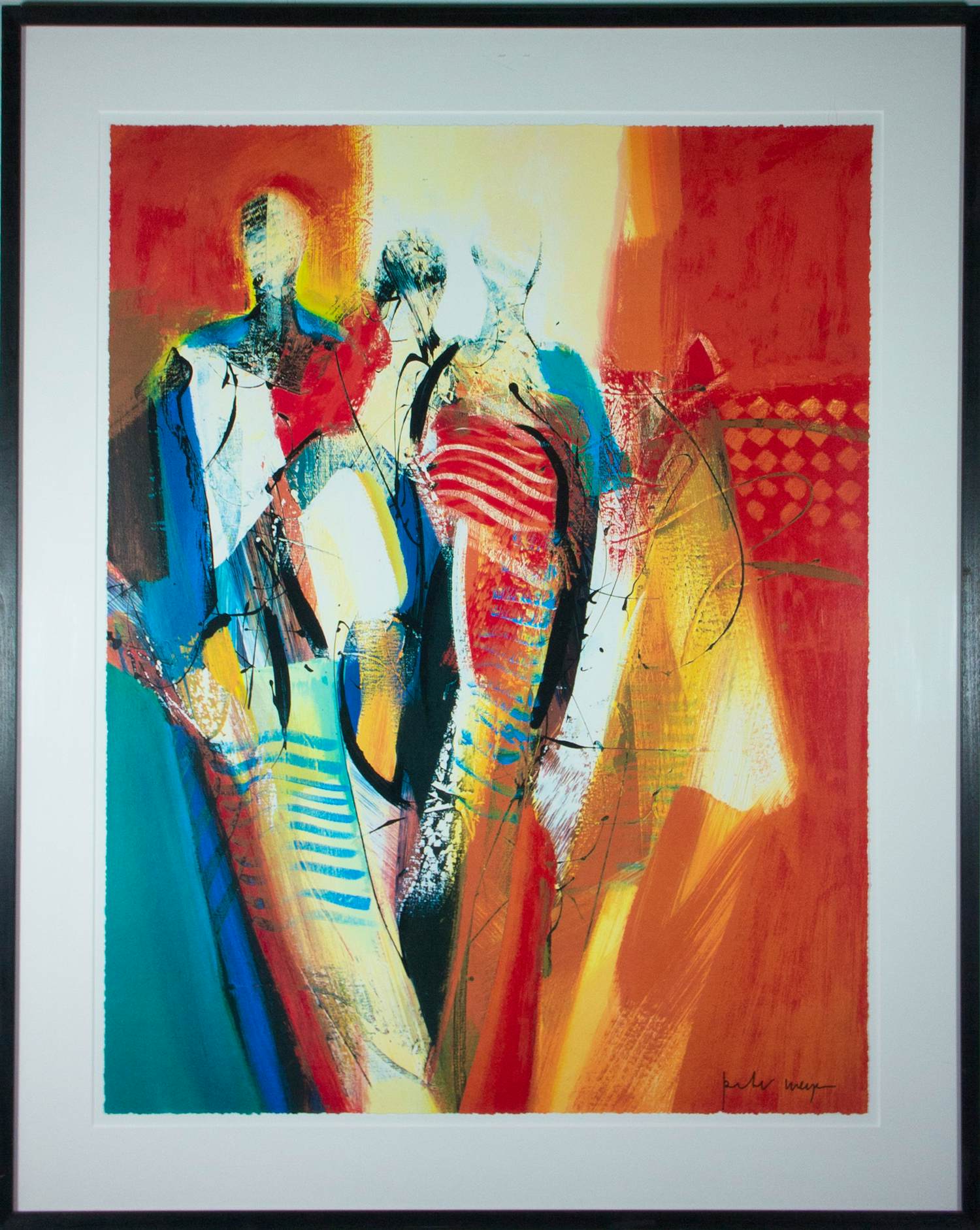 Peter Meijer - Zeefdruk, Pascale - Ingelijst verkocht voor € 80!