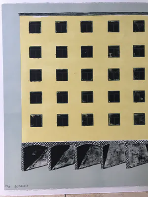 Ko Aarts - Gesigneerde litho - 1992 - "Refugees" - Kleine oplage - 23/25 kopen? Bied vanaf 85!