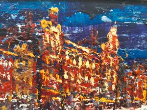 Arnoldus Oldenhave - Stadsgezicht Amsterdam- Singel en Munt kopen? Bied vanaf 100!