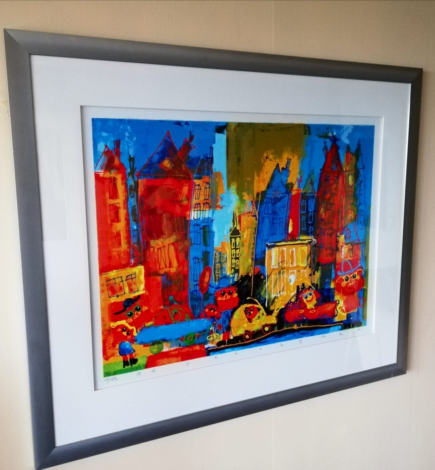 Ad Verstijnen - '' De grote stad'' zeldzaam (Groot) verkocht voor € 275!