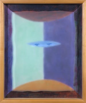 Peter Verhaar - Acryl op doek op hout en gezandstraald glas, Face Value IV - Ingelijst kopen? Bied vanaf 35!
