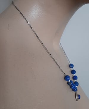 Curiosa - Zilveren ketting met lapis lazuli hanger kopen? Bied vanaf 1!
