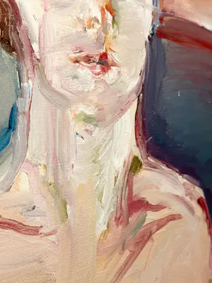 Marcus De Vestele - Prächtiges expressionistisches Porträt auf Leinwand, um 1970 kopen? Bied vanaf 180!