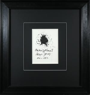 Asger Jorn - Bijzondere tekening in inkt uit La Chevelure des Choses - Ingelijst kopen? Bied vanaf 1!