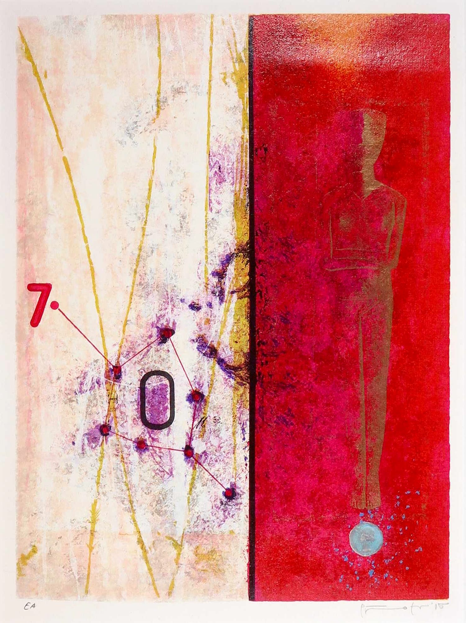 Piotr Konkel - Zeefdruk, Zonder titel verkocht voor € 35!