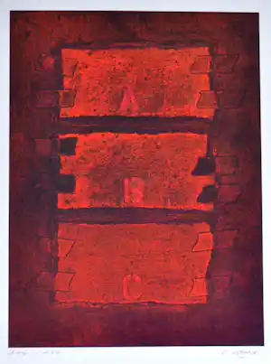 Renaat Ivens - Zeefdruk - Gesigneerd - 54x42 cm - 1977 verkauft für € 60!