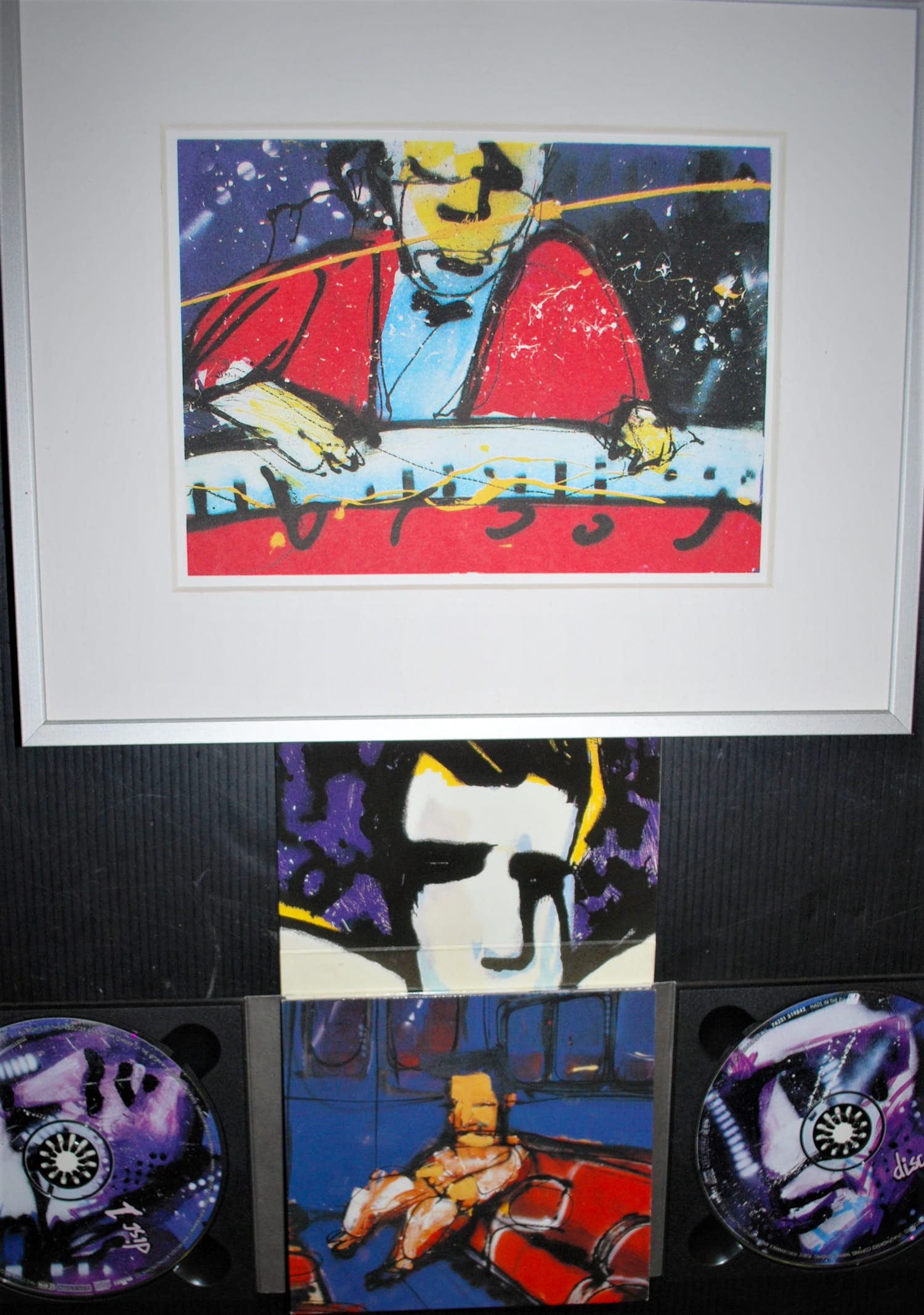 Herman Brood - Ik, de pianoman - zeefdruk -&- dubbel-CD met boekje verkocht voor € 50!