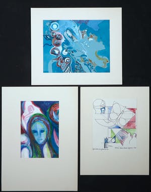 Joe Wols - Lot van drie tekeningen op papier kopen? Bied vanaf 1!