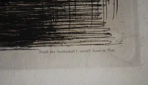 Max Liebermann - Badende Jungen - grote ets - in een superieure gipsen lijst kopen? Bied vanaf 180!