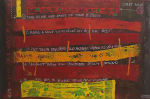 Carolina Paulussen - Acryl en collage op doek, Zonder titel (Groot) kopen? Bied vanaf 1!