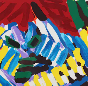 Karel Appel - Landschap/Gezicht kopen? Bied vanaf 750!