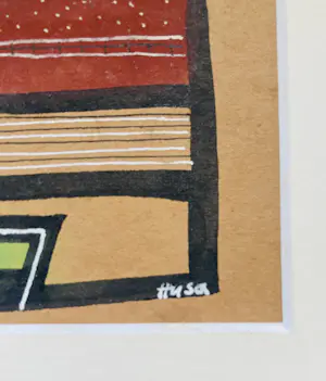 Pavel Husa - Abstracte compositie, origineel werk kopen? Bied vanaf 75!