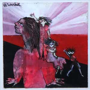 Ans Wortel - gouache - figuren verkocht voor € 155!