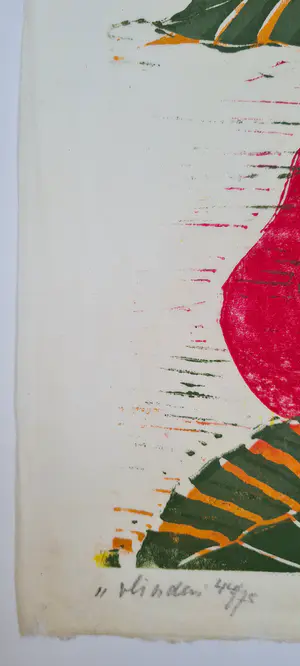 Jeanne Bieruma Oosting - Vlinders - handgesigneerde linosnede kopen? Bied vanaf 295!