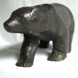 Nelli Verdonk - Bronzen beeld , Lopende beer – met certificaat – 1987 – oplage van 5 kopen? Bied vanaf 400!