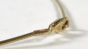 14K Goud - Collier met diamant bezette hanger (inclusief certificaat) kopen? Bied vanaf 170!