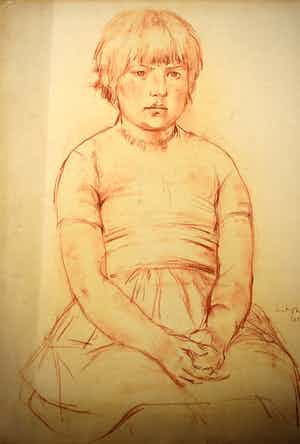 Joop Liesker - Portret van een jong meisje verkocht voor € 80!
