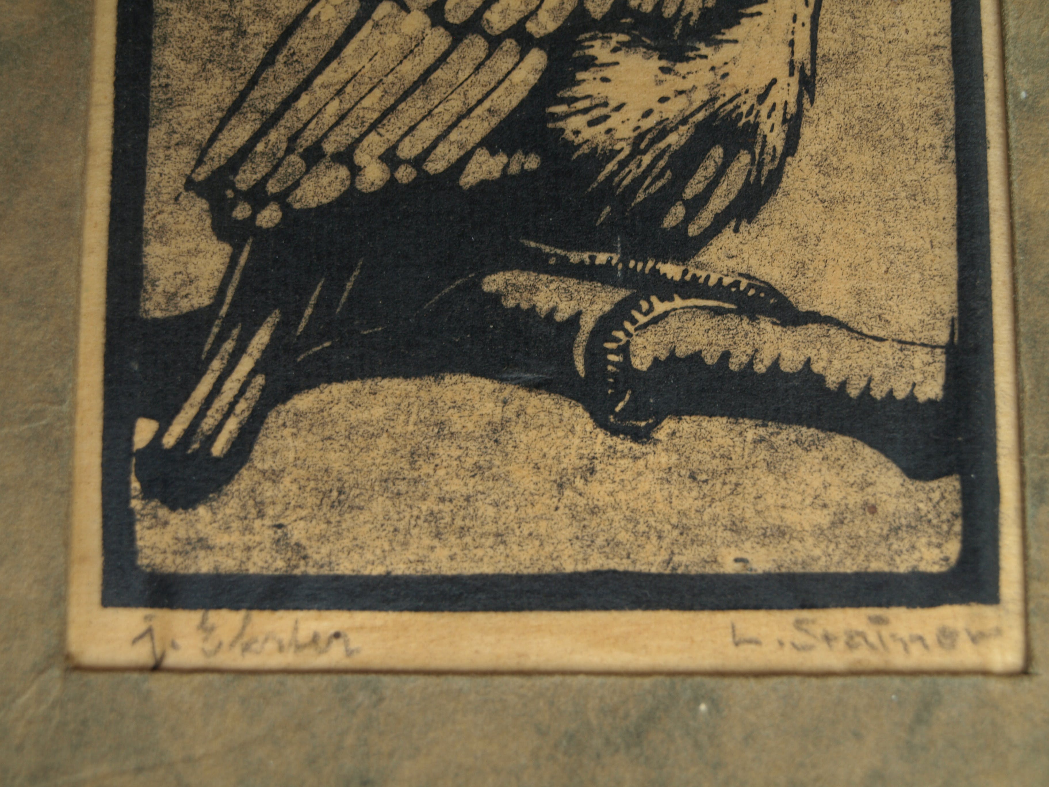 Ludwig Stainer - Ets , Jonge ekster – Gesigneerd – ca 1935 kopen? Bied vanaf 1!