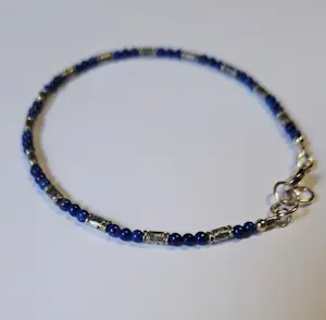 Nieuwe zilveren Armband van lapis lazuli kopen? Bied vanaf 70!