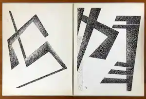 Toon Kelder - Lot van 2 litho's - Abstracte voorstellingen - 1965 verkocht voor € 60!