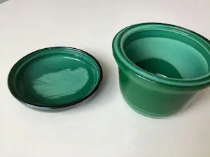Curt Schlevogt - Malachiet pot met deksel kopen? Bied vanaf 40!