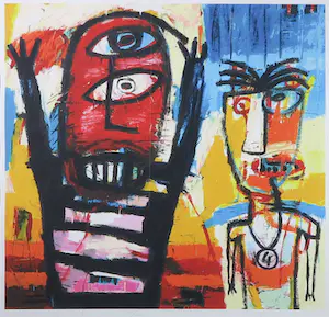 Henk Vierveijzer - Zeefdruk, Hurray - Ingelijst (Groot formaat) kopen? Bied vanaf 1!