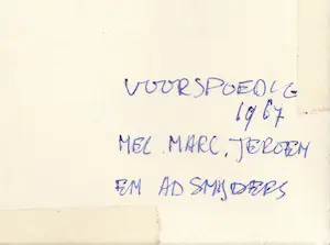 Ad Snijders - Nieuwjaarsgroet 1967 pop art portret. kopen? Bied vanaf 20!