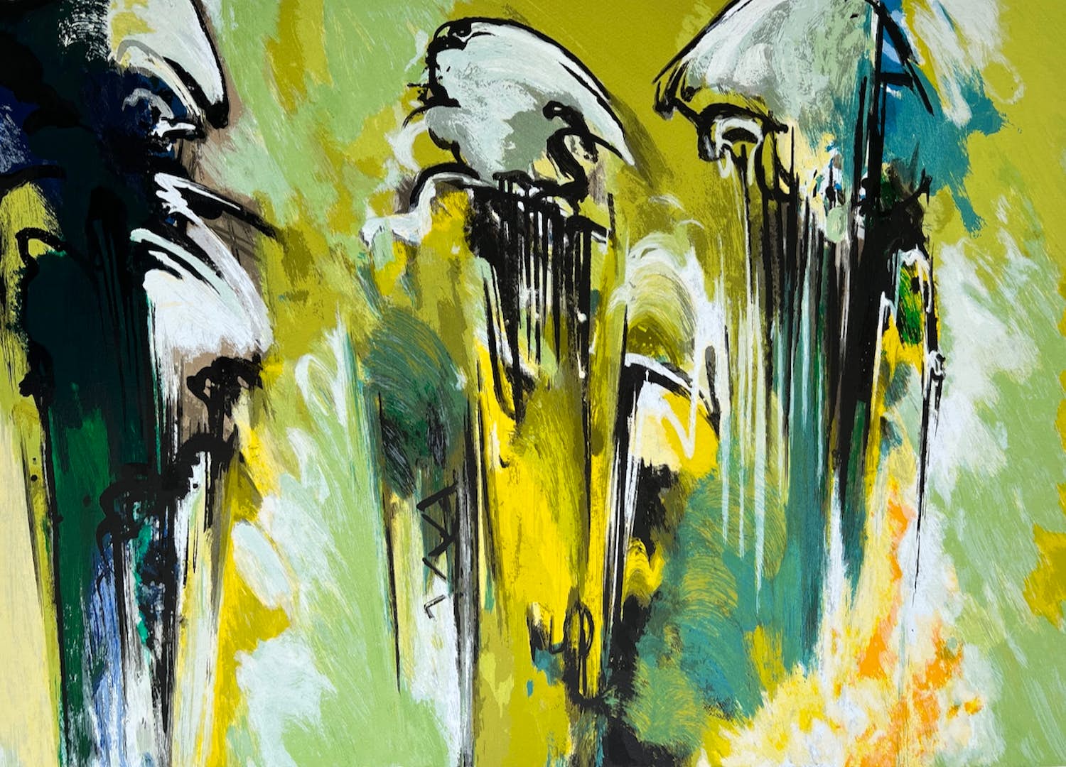 Mattie Schilders - handgesigneerde zeefdruk | 'Three, out of a perfect pair' | 1993 kopen? Bied vanaf 1!