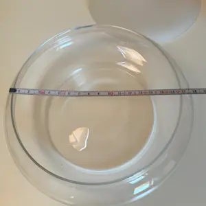 Buy Royal Leerdam - Royal Leerdam Vintage Glazen Koekjestrommel Diam. 17,5cm-H7 cm? Bid from 35!
