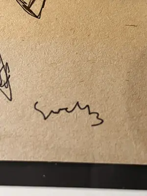 Siep van den Berg - Unieke originele inkttekening Figuur en vogels handgesigneerd kaufen? Bieten Sie von 149!