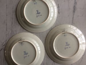Porceleyne Fles - 3 wandborden 1917 kopen? Bied vanaf 225!