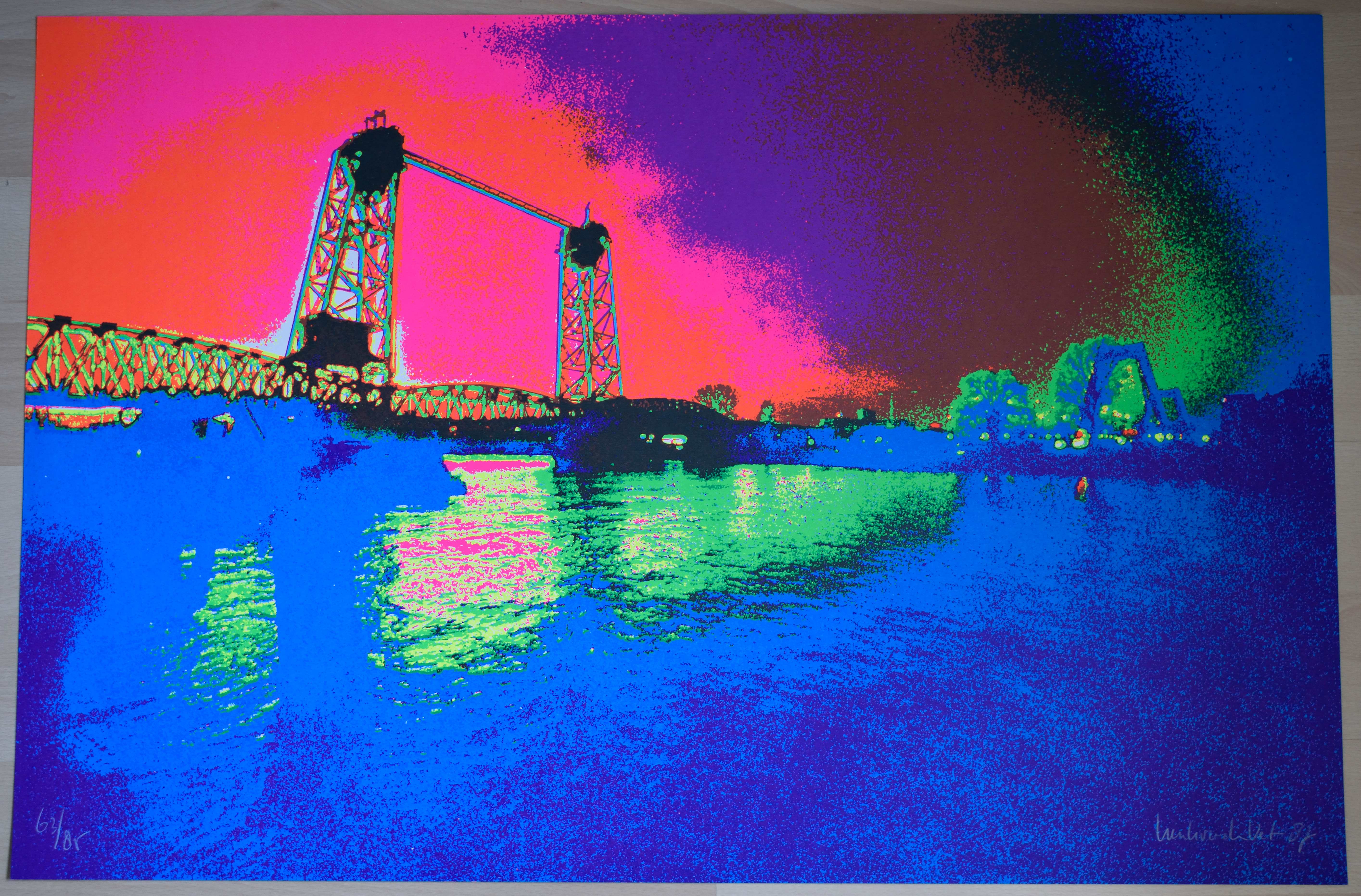 Henk van der Vet - De Hefbrug Rotterdam - 1987 kopen? Bied vanaf 40!