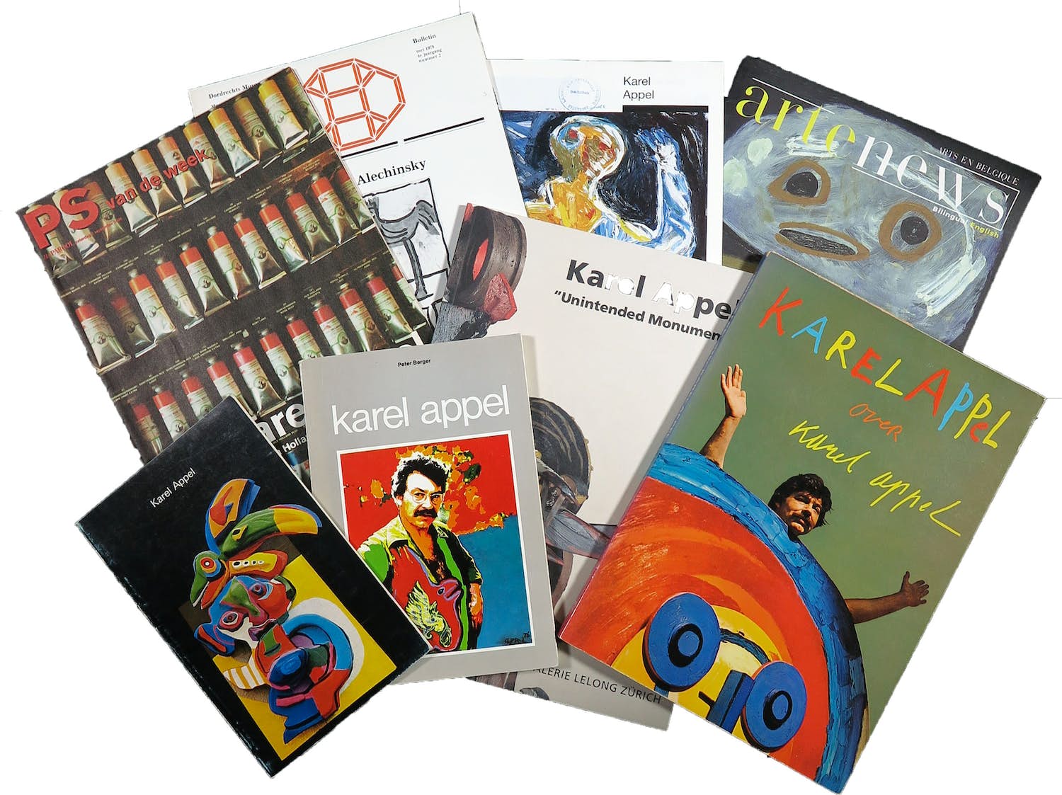 Karel Appel - Lot van 8 publicaties waaronder gesigneerd boek kopen? Bied vanaf 1!