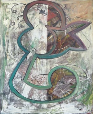 Carlos Re - Olieverf op doek, Zonder Titel (Zeer Groot) kopen? Bied vanaf 1!