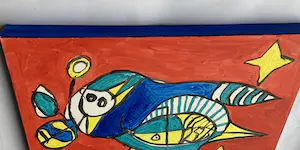 Ruud Cornelisse - Acrylverf op doek - Mister P. - gesigneerd kopen? Bied vanaf 70!