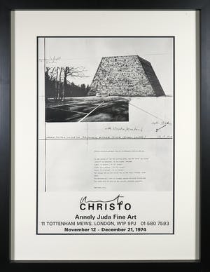 Christo - Handgesigneerd affiche, Christo Annely Juda Fine Art - Ingelijst kopen? Bied vanaf 200!