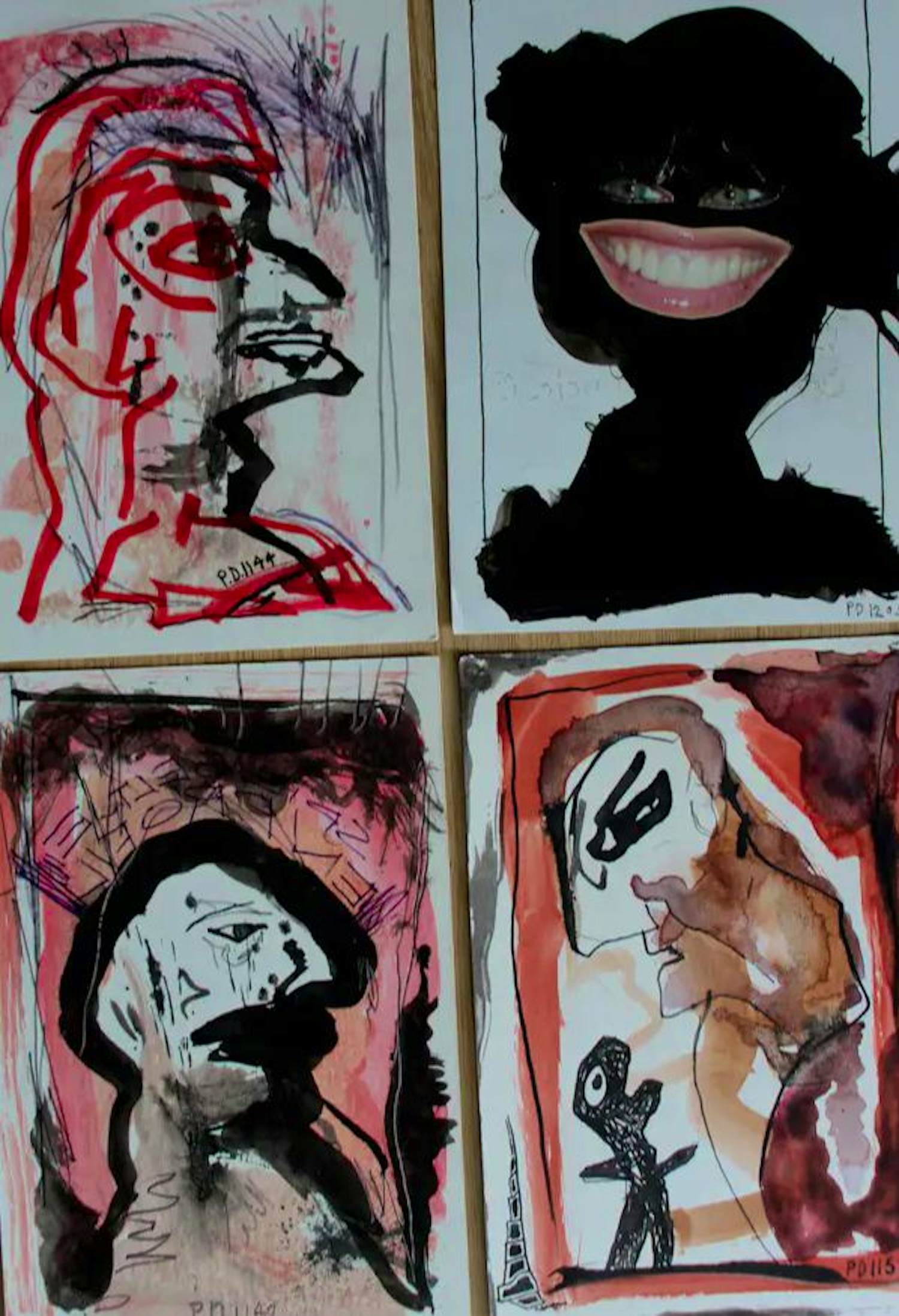 Pieter Drift - Gemengde techniek: 4 kaarten kopen? Bied vanaf 49!