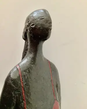 Jan de Graaf - Vrouw met hoepel in rode jurk kopen? Bied vanaf 875!