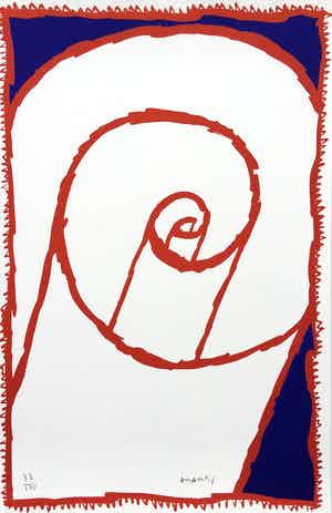 Pierre Alechinsky - grote litho - 1986 - oplage 100 ex verkocht voor € 775!