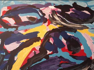 Karel Appel - 3 faces into clouds kopen? Bied vanaf 389!