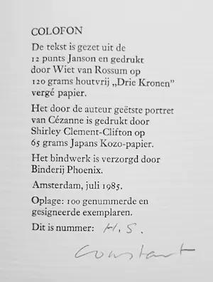 Constant - À propos de Cezanne, handgesigneerde publicatie met originele ets kopen? Bied vanaf 1!