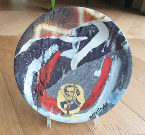 Mimmo Rotella - Tognana Porseleinen bord "Musica Divina" diameter 24 cm 1995 Nr. 636/800 kopen? Bied vanaf 50!