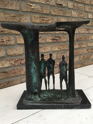 Wim Rijvers - Sculptuur "De ontmoeting" kopen? Bied vanaf 600!