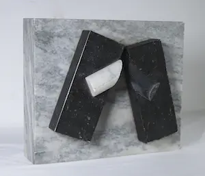 Jan van Dijk - Marmer / hardsteen, Scheiding rond door knippen II (Zwaar!) kopen? Bied vanaf 100!